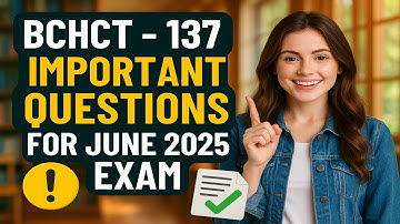Bchct 137 important Questions with Answers For june 2025 Exam