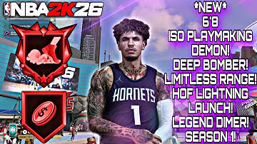 *NEW 6’8 LAMELO BALL ISO PLAYMAKING BUILD IS INSANE IN NBA 2K26 BEST PG BUILD TO MAKE SEASON 1!!!