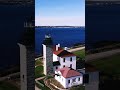Beavertail Lighthouse, Jamestown R.I. - Helix (Nov. 29, 2023) #dji #drone #djimini2fly #lighthouse