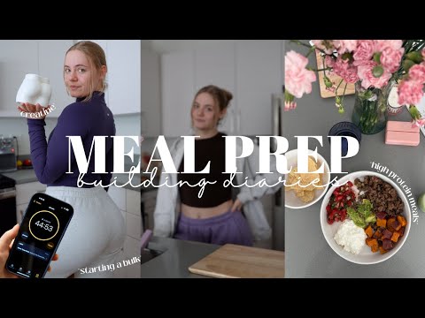 MEAL PREP WITH ME | building muscle, high protein, simple meals