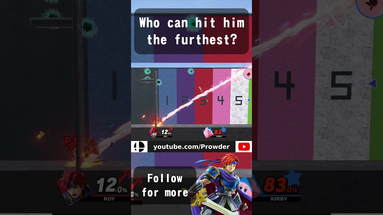 How hard will Roy's explosion hit Kirby ?