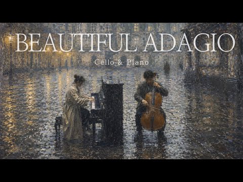 Beautiful Rachmaninoff Adagios | 1 Hour of Cello & Piano in the Rain
