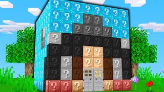 Omz vs Kory Lucky Block House Battle! - Minecraft