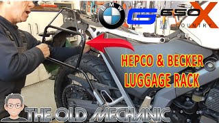 BMW G650 XCOUNTRY How to mount a HEPCO & BECKER LUGGAGE RACK