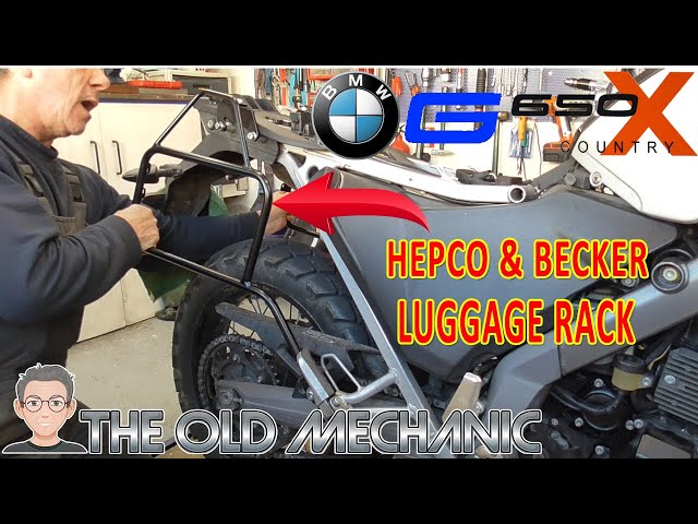 BMW G650 XCOUNTRY How to mount a HEPCO & BECKER LUGGAGE RACK