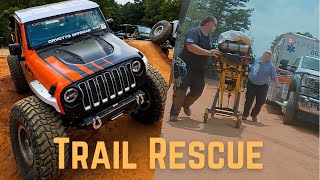 Rescuing An Injured Off-Roader - Broken Bones and Broken Axles -  Gulches ORV Park, SC