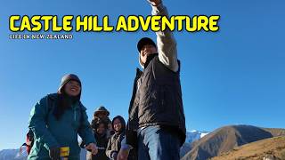 First time at Castle Hill ⛰️ Cold weather, then explored Cave Stream adventure ✨ #nzlife