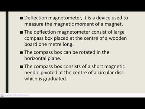 DEFLECTION MAGNETOMETER - YouTube