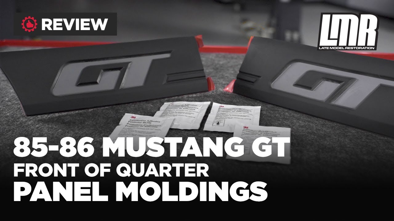 Fox Body Mustang GT Quarter Panel Moldings (8586) YouTube