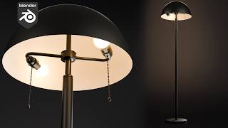How to Model a Modern Floor Lamp in Blender 5.2 | Full Tutorial