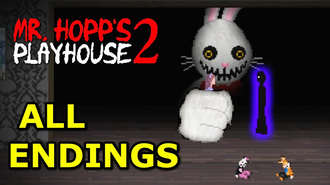 Mr. Hopp's Playhouse 2 - ALL 4 ENDINGS / SECRET ENDINGS / MEDALLIONS ...