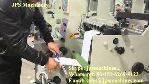 JPS-320C-TR Label Double station rotary die cutter machine with two sets of turret rewind system