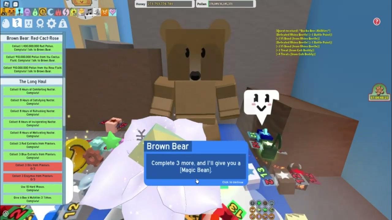 Bee Swarm Simulator - Brown Bear Quest 117 - YouTube