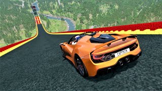 FARTHEST JUMPING CAR | YOUTUBE | BEAMNG DRIVE CRASH test simulator screenshot 5