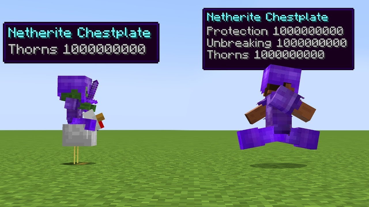 Sharpness 100000 vs Thorns 100000