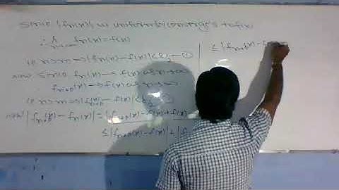 CAUCHY CRITERION FOR UNIFORM CONVERGENCE