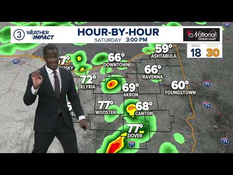 Cleveland area Saturday morning weather forecast: Rain and rumbles