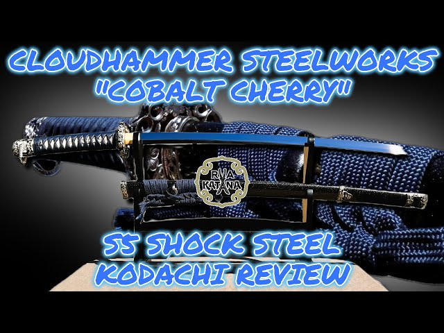 Cloudhammer Steelworks Cobalt Cherry S5 Shock Steel Kodachi Review