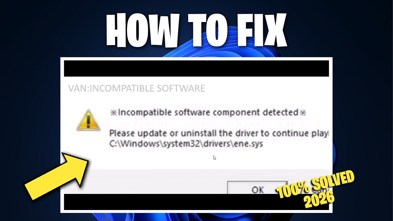 How to Fix Valorant incompatible software component detected Ene.sys ...