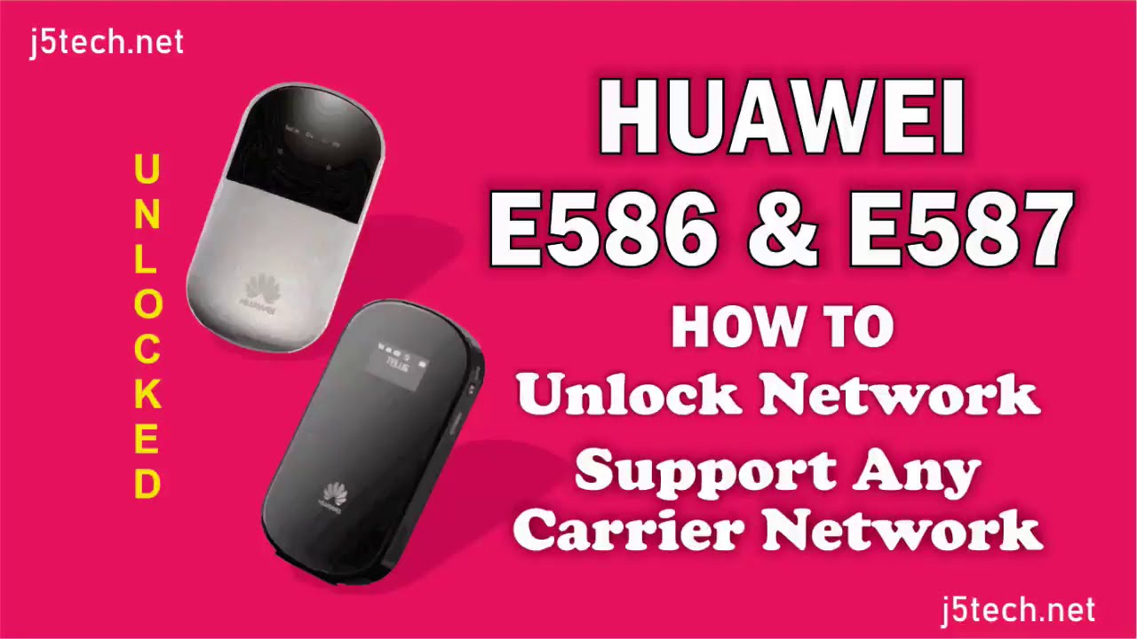 How to Unlock Huawei E586/E587 Modem YouTube