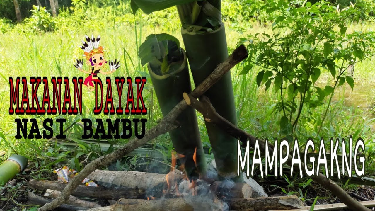 Nasi Bambu Makanan Khas Suku Dayak Kalimantan || MAMPAGAKNG 