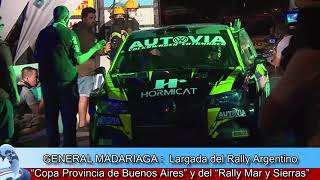 Largada del Rally Argentino “Copa Provincia de Buenos Aires” y del “Rally Mar y Sierras”