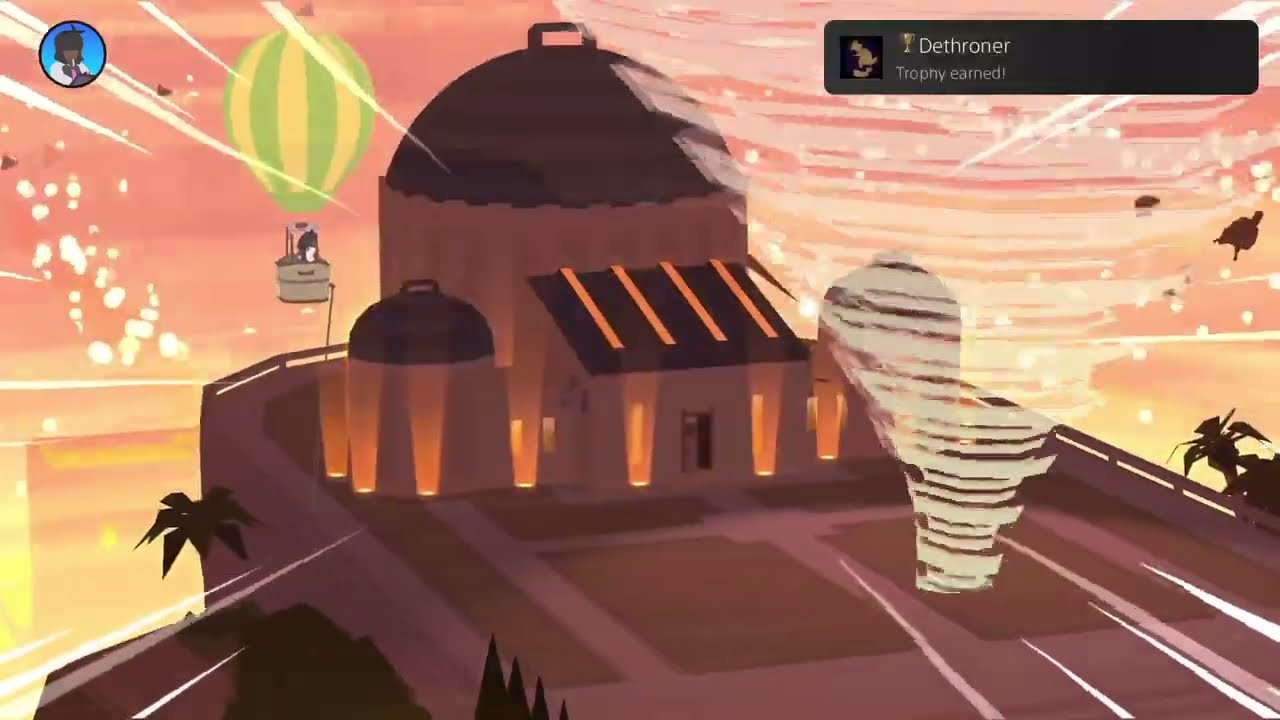 Dethroner achievement in Donut County