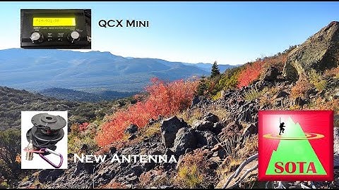 From Shack to Summit, Using QCX Mini and New Dipole on SOTA All-Time-New-One