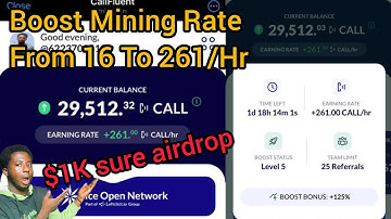 New ICE mining: How to boost callfluent mining rate using ice #cryptoairdrop