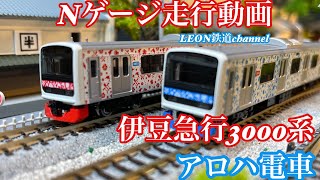[Nゲージ]伊豆急行3000系アロハ電車走行動画