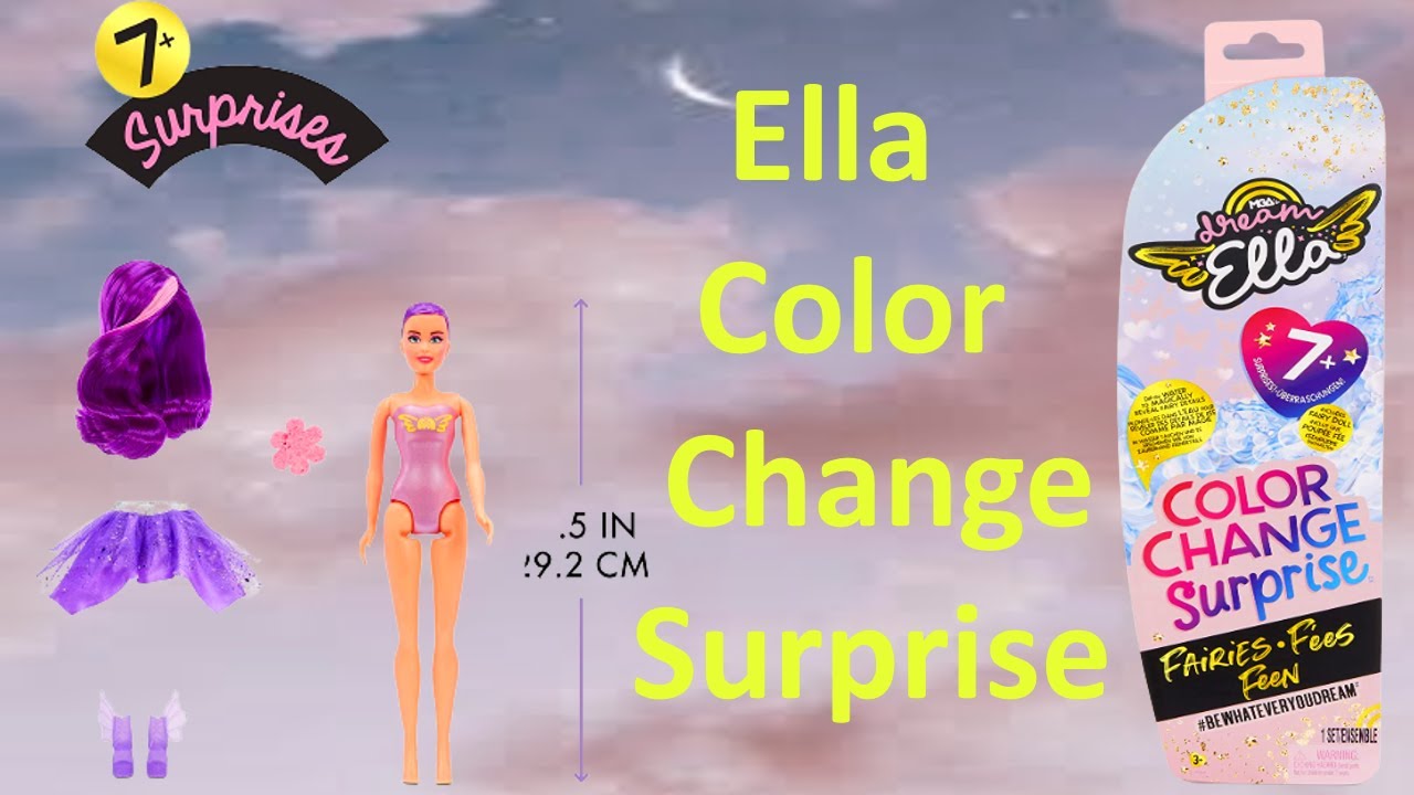 MGA's Dream Ella Color Change Surprise Fairies - Aria | Purple 11.5