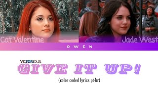 Video thumbnail of "Victorious Cast 'Give it up' Color Coded Lyrics (ENG/PTBR)"