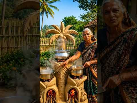 🔥फूल के डिजाइन वाला देसी चूल्हा 🥰| दादी का अनोखा Village Cooking Jugaad#DesiJugaad #VillageCooking