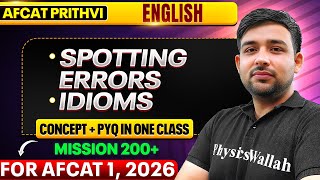 Complete Spotting Errors & Idioms For AFCAT 1, 2026 | English For AFCAT 1, 2026 | AFCAT Exam English screenshot 5