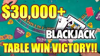 MASSIVE BLACKJACK!! Over $30,000 Combined Table Win! $10,000 Buy-In - Double & Splits For The Win screenshot 3