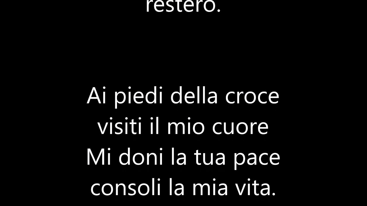 Tu Non Mi Lasciare Mai Testo