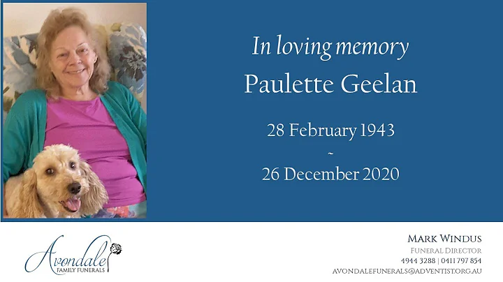We remember Paulette Geelan