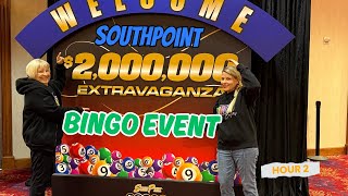 South Point Casino $2M Bingo Extravaganza Day 1 Hour 2 — $50K Coverall + $20K Games