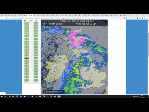 UK Weather Forecast: Turning Milder With Rain And Snow Spreading East (Tuesday 27th December 2022)
