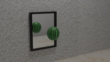 How to make a simple mirror in Blender (3D) - Cycle Render