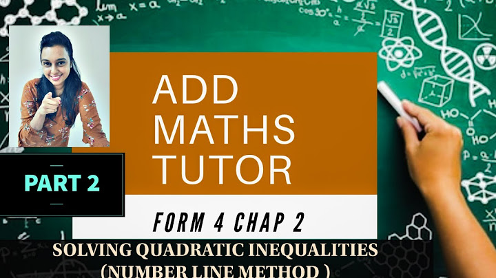 How to graph quadratic inequalities on a number line