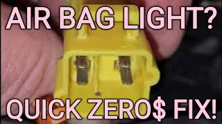 Air Bag Light is an Easy Fix !!