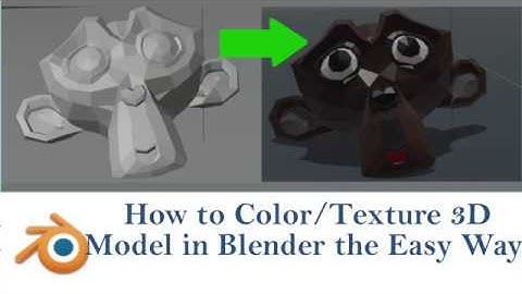 How to Color/Texture 3D Models in Blender the Easy Way