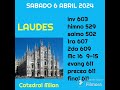 Laudes con oficio de lectura y evangelio para el sbado 06 abril 2024