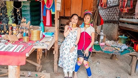 LÀNG CỔ DÀI HUAY PU KENG Ở THÁI LAN GIÁP MYANMAR - XU KIÊN BLOGGER