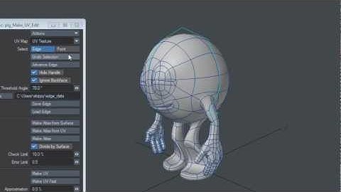 LightWave plugin - PLG Make UV, selecting