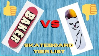 Skateboard Graphics Tier List