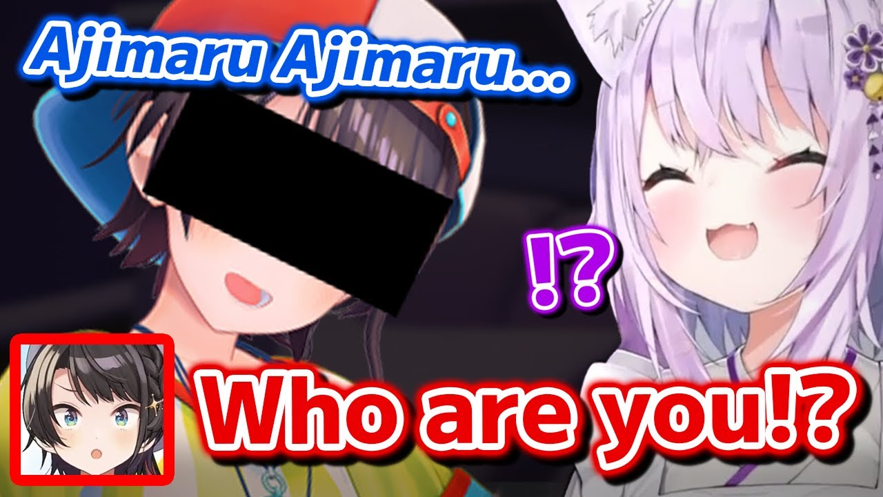 Okayu can't stop laughing at a battle between New Subaru (Suisei) and Old Subaru (Subaru) [Hololive]