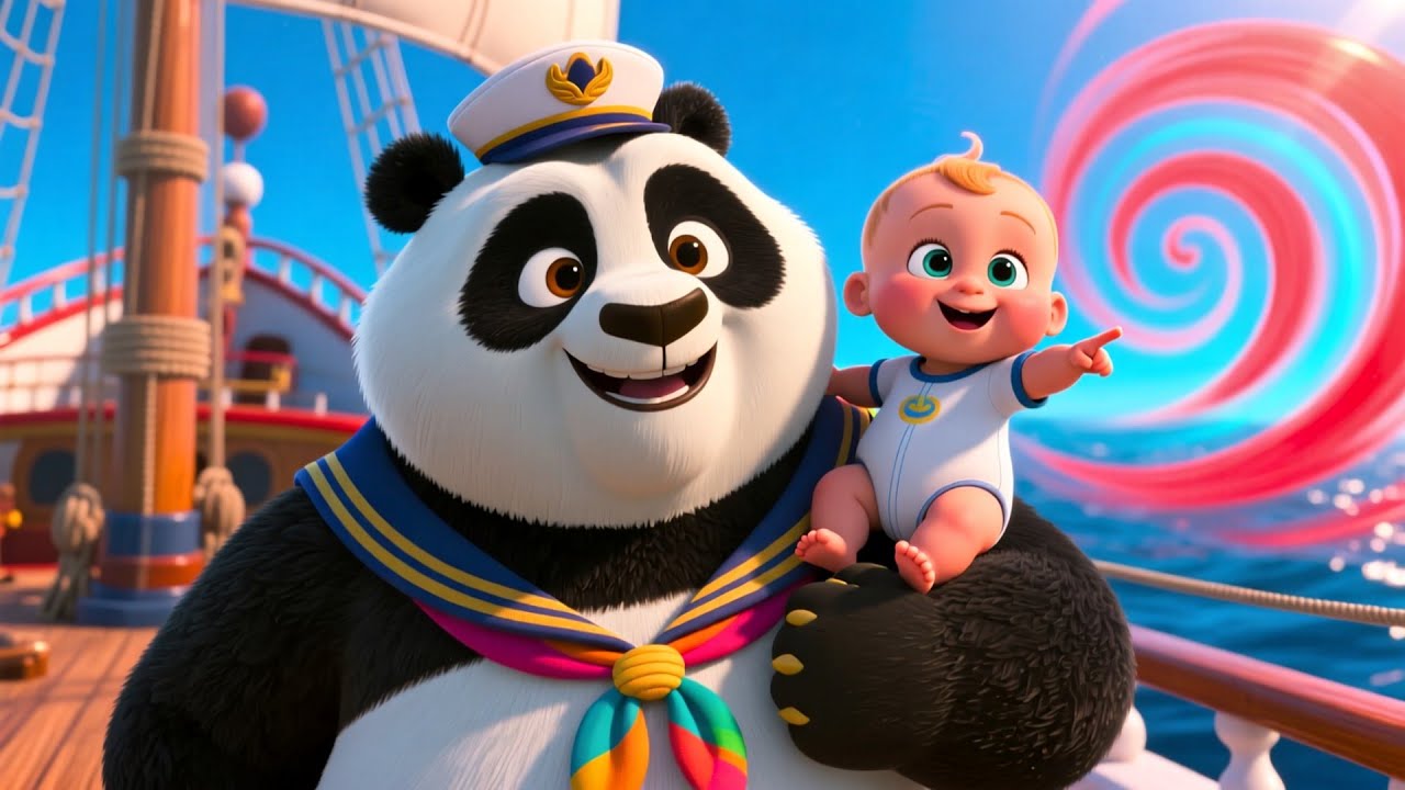 Colors on Panda’s Ship 🐼🚢 | Learn Colors for Kids | Fun Educational Video