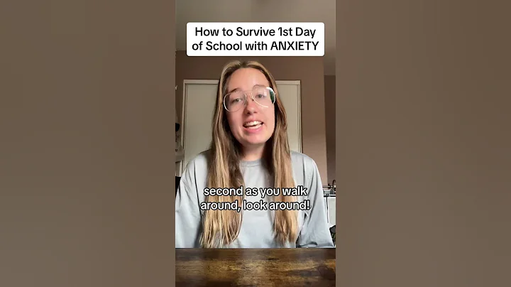 How to Survive Your First Day Back to School with ANXIETY! 💚 #shorts